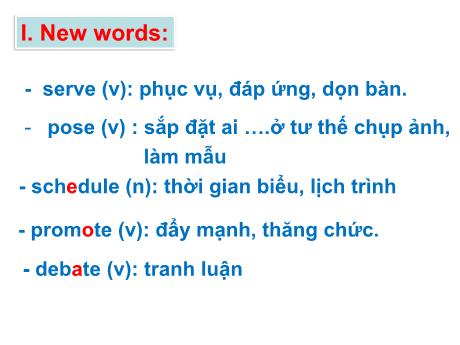 Bài giảng Tiếng Anh Lớp 8 - Grammar: Present tenses