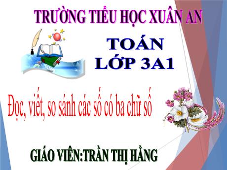 Bài giảng Toán Lớp 3 - Đọc, viết, so sánh các số có bốn chữ số - Trần Thị Hằng