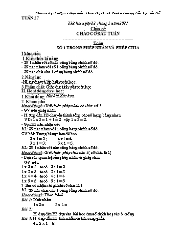 Giáo án các môn Lớp 2 - Tuần 27 - Năm học 2020-2021 - Phạm Thị Thanh Bình