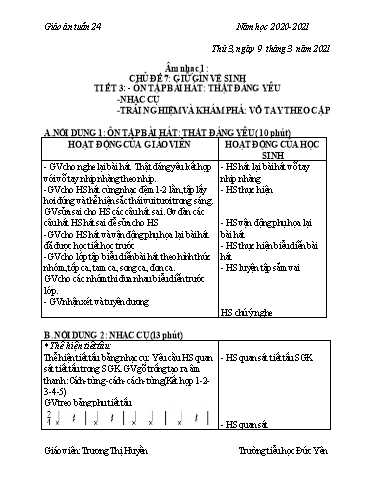 Giáo án các môn Tiểu học - Tuần 24 - Năm học 2020-2021 -Trương Thị Huyền
