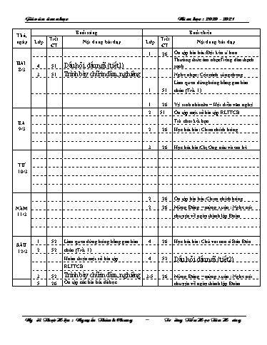 Giáo án các môn Tiểu học - Tuần 26 - Năm học 2020-2021 - Nguyễn Thành Chung