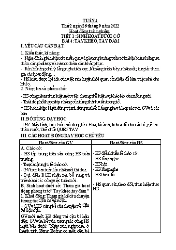 Kế hoạch bài dạy các môn Lớp 2 - Tuần 4 - Năm học 2022-2023